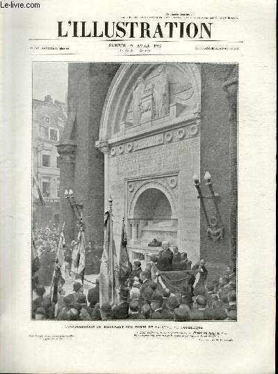 L'ILLUSTRATION JOURNAL UNIVERSEL N 4181 - l' Inauguration du monument aux morts de la ville du Dunkerque.