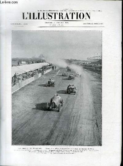 L'ILLUSTRATION JOURNAL UNIVERSEL N 4192 - Le circuit de Touraine - dpart, le 2 juillet, du Grand prix de vitesse de l'Automobile Club.