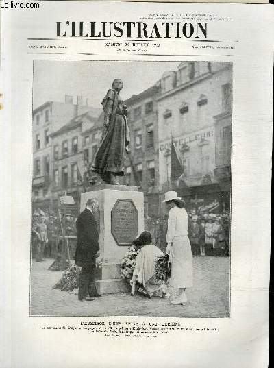 L'ILLUSTRATION JOURNAL UNIVERSEL N 4195 - L'hommage d'une reine  une hroine.