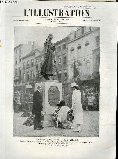 L'ILLUSTRATION JOURNAL UNIVERSEL N 4195 - L'hommage d'une reine  une hroine.