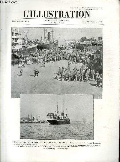 L'ILLUSTRATION JOURNAL UNIVERSEL N 4206 - L'Evacuation de Constantinople par les allis.
