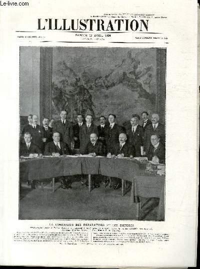 L'ILLUSTRATION JOURNAL UNIVERSEL N 4232 - La Commission des rparations et les experts.