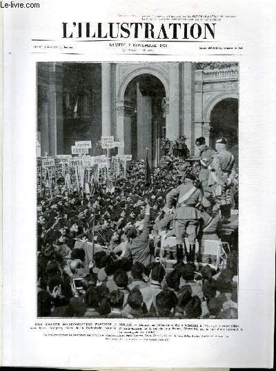 L'ILLUSTRATION JOURNAL UNIVERSEL N° 4314 - Une grande manifestation fasciste à Milan.