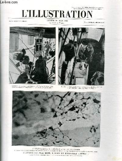 L'ILLUSTRATION JOURNAL UNIVERSEL N 4347 - Au-dessus du pole Nord,  bord du dirigeable 