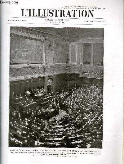 L'ILLUSTRATION JOURNAL UNIVERSEL N 4354 - L'Assemble Nationale runie  Versailles pour la cration d'une caisse d'amortissement.