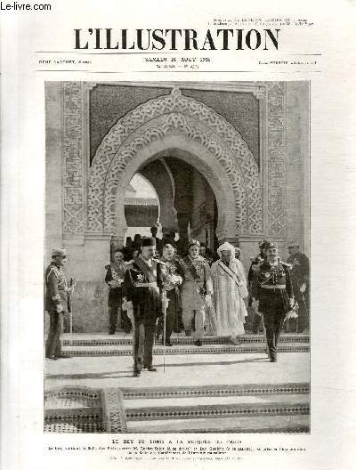 L'ILLUSTRATION JOURNAL UNIVERSEL N 4355 - Le Bey de Tunis  la mosque de Paris.