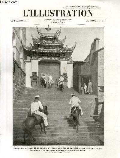 L'ILLUSTRATION JOURNAL UNIVERSEL N 4369 - Devant les bureaux de la marine,  Tchoung-King sur le Yang-Ts,  1.400 milles de la mer.