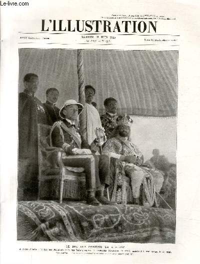 L'ILLUSTRATION JOURNAL UNIVERSEL N 4398 - Le duc des Abruzzes en Ethiopie.