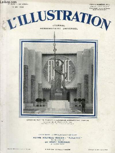 L'ILLUSTRATION JOURNAL UNIVERSEL N 4548 - Entre du pavillon franais  l'exposition internationale d'Anvers - Prlude aux ftes de l'Algrie franaise: une affirmation du loyalisme indigne.