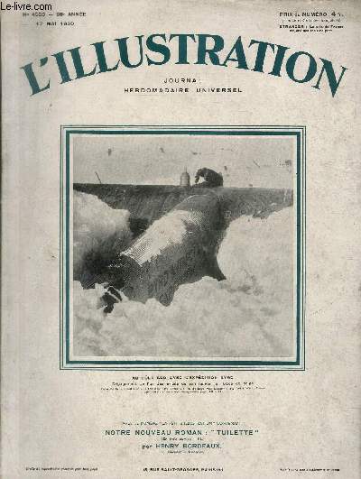 L'ILLUSTRATION JOURNAL UNIVERSEL N 4550 - Au pole sud avec l'expdition Byrd - une grande revue navale en rade d'Alger.