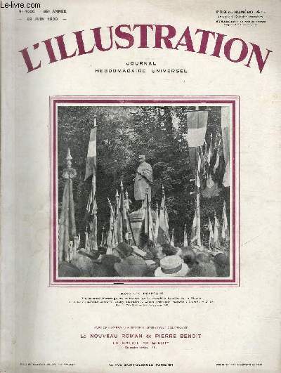 L'ILLUSTRATION JOURNAL UNIVERSEL N 4556 - Dans les drapeaux, un solennel hommage au vainqueur de la premire bataille de la Marne - Le Marchal Joffre  Chantilly.