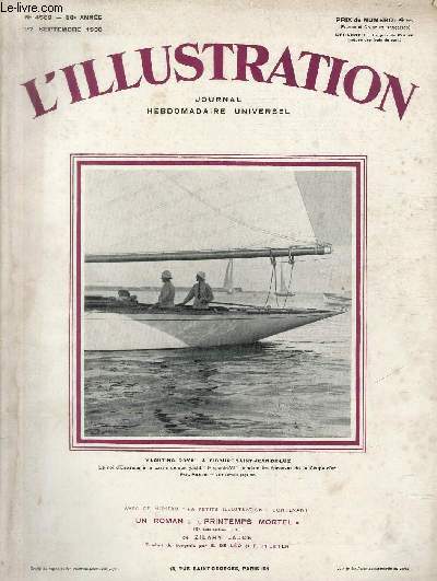 L'ILLUSTRATION JOURNAL UNIVERSEL N 4569 - Yachting Royal  Ciboure-Saint-Jean-de-Luz - Conscration de coup d'tat en Amrique du Sud.
