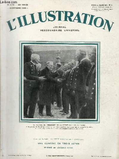 L'ILLUSTRATION JOURNAL UNIVERSEL N 4572 - Le voyage du Prsident de la Rpublique en Bretagne - Les ftes de bretagne en l'honneur du Prsident de la Rpublique.