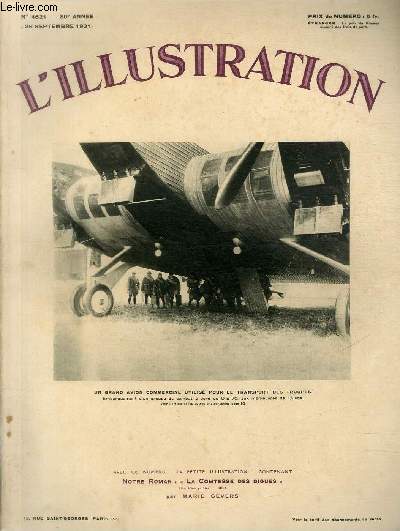 L'ILLUSTRATION JOURNAL UNIVERSEL N 4621 - Un grand avion commercial utilis pour le transport des troupes - la protestation,  Invergordon, des marins anglais contre les reductions de salaires.