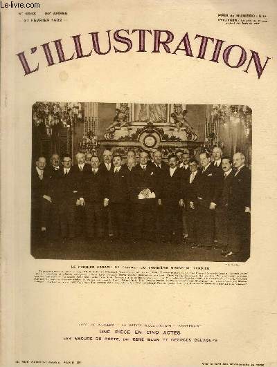 L'ILLUSTRATION JOURNAL UNIVERSEL N 4643 - Le premier conseil de cabinet du troisime ministre Tardieu - La bataille de Changhai: l'attatque de la gare du Nord par les troupes japonaises.