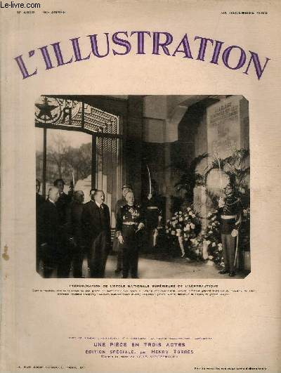 L'ILLUSTRATION JOURNAL UNIVERSEL N 4686 - L'Inauguration de l'cole nationale suprieure de l'aronautique - Londres-Le Cap en quatre jours, le Cap-Londres en sept jours.