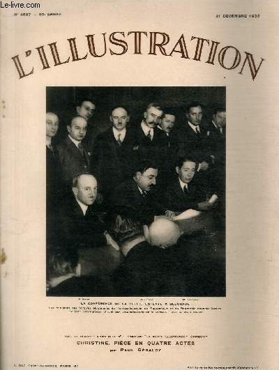 L'ILLUSTRATION JOURNAL UNIVERSEL N 4687 - La confrence de la petite entente  Belgrade - matin de Noel dans les quartiers populaires de Paris.