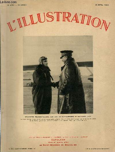 L'ILLUSTRATION JOURNAL UNIVERSEL N 4701 - Rencontre Franco-italienne aux confins sud-algriens et sud-tripolitains - Catastrophe arienne, les dbris du trimoteur commercial 