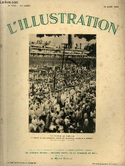 L'ILLUSTRATION JOURNAL UNIVERSEL N 4720 - La France en Ocanie,  Papeete, la foule enthousiaste accueille les reprsentants officiels de la mtropole - le retour triomphal en Italie de l'escadre transatlantique.