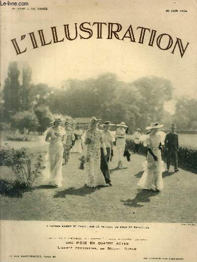 L'ILLUSTRATION JOURNAL UNIVERSEL N 4765 - La grande saison de Paris: sur la pelouse du polo de Bagatelle - le voyage du ministre des affaires trangres en Roumanie et en Yougoslavie.