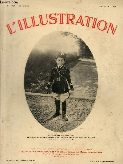 L'ILLUSTRATION JOURNAL UNIVERSEL N 4767 - Un colonel de cinq ans - le 8 juillet  Paris.