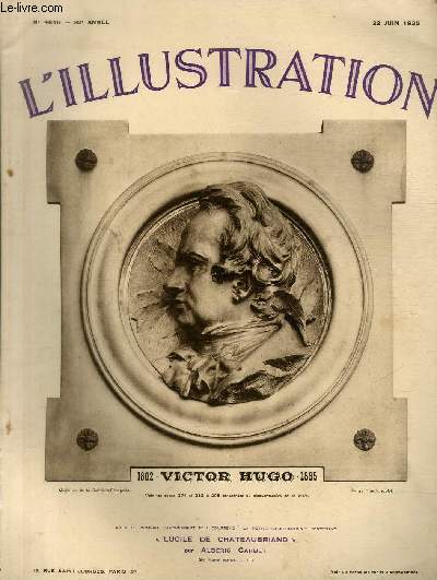 L'ILLUSTRATION JOURNAL UNIVERSEL N 4816 - Victor Hugo 1802-1885 - l'explosion de Reinsdorf, en Allemagne: le panache volcanique qui se dploie au-dessus de l'usine dvaste.