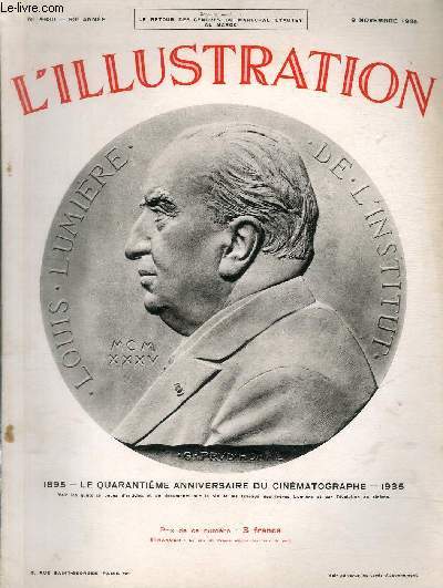 L'ILLUSTRATION JOURNAL UNIVERSEL N 4836 - 1895-Le quatrime anniversaire du cinmatographe-1935 - Lyautey l'africain entre dans sa dernire demeure.