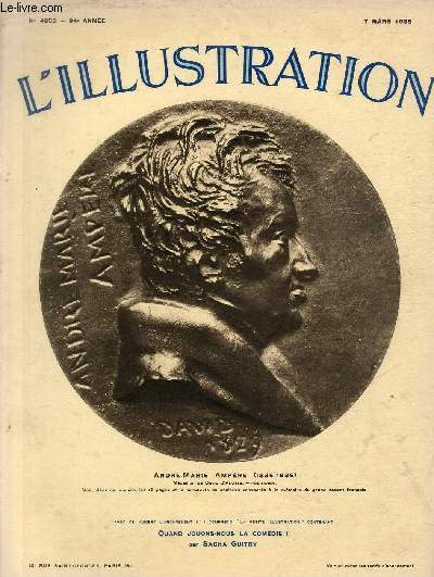 L'ILLUSTRATION JOURNAL UNIVERSEL N 4853 - Andr-Marie Ampre (1836-1936) - au concours de chasse-neige de Brianon: dmonstration de l'un des appareils.