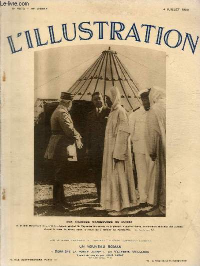 L'ILLUSTRATION JOURNAL UNIVERSEL N 4870 - Aux grandes manoeuvres du Maroc - sur une terrasse de Genve.