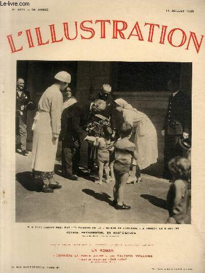 L'ILLUSTRATION JOURNAL UNIVERSEL N 4871 - Voyage prsidentiel en Haute-Savoie - M.Albert Lebrun reu par les bambins de la 
