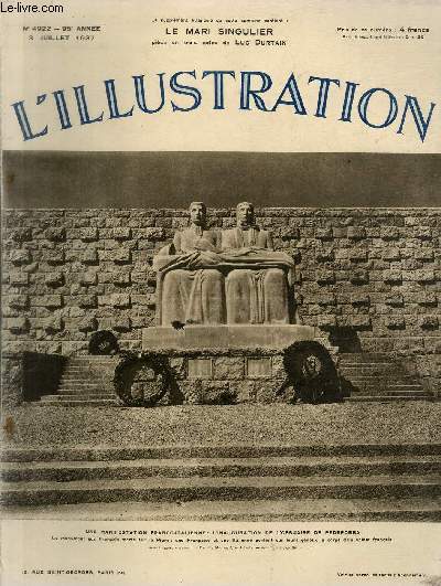 L'ILLUSTRATION JOURNAL UNIVERSEL N 4922 - Une manifestation franco-italienne: l'inauguration de l'ossuaire de Pederobba - aprs la prise de Bilbao: un hommage  la mmoire du Gnral Mola.