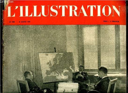 L'ILLUSTRATION JOURNAL UNIVERSEL N 5063 - M. Sumner Welles, dlgu par le prsident Roosevelt en Europe, est reu a l'Elyse par M. Albert Lebrun, L'offensive de paix contre la Finlande par Leland Stowe, Les guerriers du moyen atlas dans le nord est