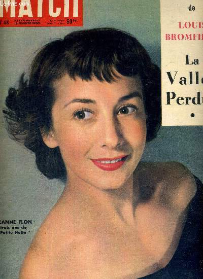 PARIS MATCH N 48 - Suzanne Flon, trois ans de 