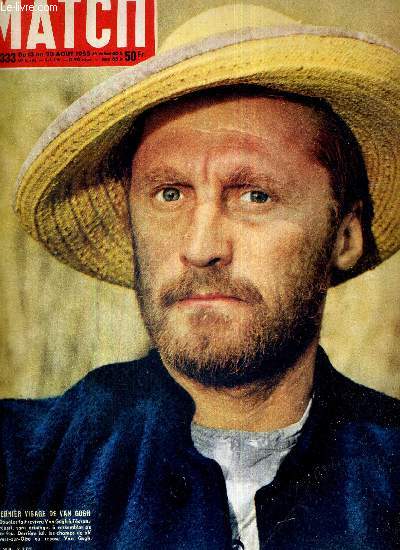 PARIS MATCH N 333 - le dernier visage de Van Gogh - record du monde au gouffre Berger, reportage  -1000 - Edgar Faure se penche sur les 4 dossiers de son destin - les policiers interrogent la nuit fatale de Lurs - notre photographe hros du Mont Blanc