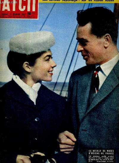 PARIS MATCH N 409 - 9 fvrier 1957 - Jean-Pierre Pedrazzini, son dernier reportage : sur les routes russes - la marmite de l'Europe - Hlne et Evrard : voyage de noces - Alger : rendez-vous avec la terreur - en plein ciel le vol du para ...