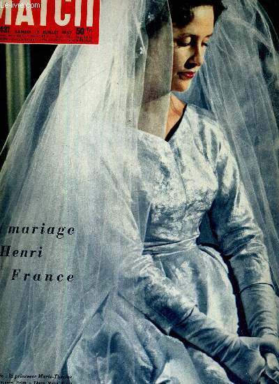PARIS MATCH N 431 - 13 juillet 1957 - le mariage d'Henri de France - le chemin de mistral - le coup de Krouchtchev - Cocteau ddie sa chapelle aux pcheurs - l'Algrie sur le forum - le tour 1957 : maillot jaune soleil...