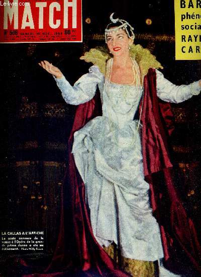 PARIS MATCH N 506 - 20 dcembre 1958 - Brigitte Bardot phnomne social, par Raymond Cartier - la Callas  l'affiche - l'empereur errant frappe  la porte - une jeune premier au palais-Bourbon - en un soir, Paris est conquis par la gitane aux pieds nus..