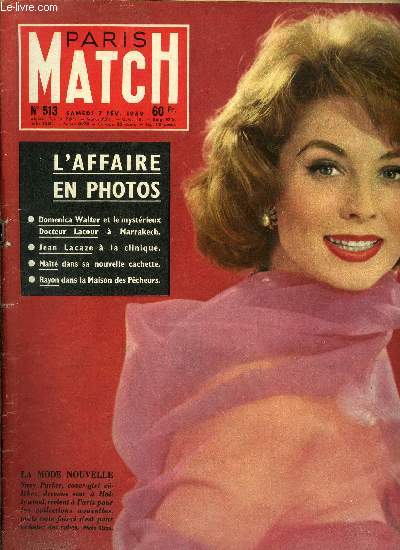 PARIS MATCH N 513 - A Doubno la ville atomique avec Pontecorvo, 21e congrs : K. lance un slogan Le soleil avec nous, Concile surprise : la main tendue aux spars, Hollywood attaque Brando nouveau metteur en scne, Reine seule, chien fidle, Nos photos