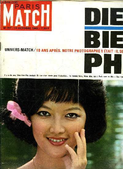 PARIS MATCH N 757 - Graham Greene, j'ai vcu a Hati courb sous la terreur des tontons macoute, Il a sem la terreur dans la ville, Comment s'engage la lutte au couteau par Raymond Tournoux, Officiel Lement, ils n'taient pas a Paris, Edith vient