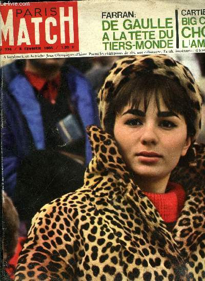 PARIS MATCH N 774 - Dernier exploit de l'lectronique, une lumire sur la lune, Le nouveau plan mondial de Gaulle, La france a la tte du tiers monde par Jean Farran, Big Charlie choque l'Amrique par Raymond Cartier, 300 millions tout neufs qui mnent