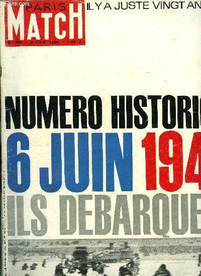 PARIS MATCH N 791 - Le Jour J a dur 4 ans par Raymond Cartier, Gandhi disait de lui : Nehru est pur comme le cristal, Elle a bris sa carrire pour courir au chevet de son mari, Dans la course des prtendants Franco choisit Don Juan, Match prsente 4