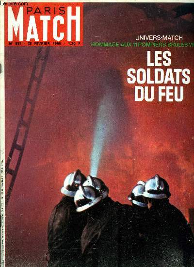 PARIS MATCH N 881 - Six jours de suspense au Sahara, a l'horizon ce zbulon qui ne se dcide pas, Voici encore libre le pote condamn par moscou, Nos reporters ont pris le premier arotrain, Un homme sur la lune, mme s'il ne revient pas, Hommage