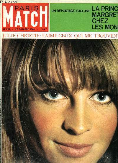 PARIS MATCH N 915 - Les jeunes par les jeunes, Sur l'autoroute du nord, la dernire charge du lion d'Abyssinie, La chute de la bourse peut couter son fauteuil a Johnson par Raymond Cartier, Cette semaine Yvette devient Rothschild, Six mille visiteurs