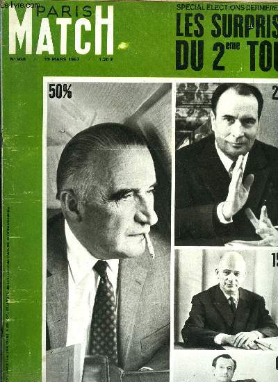 PARIS MATCH N 936 - Killy : pourquoi il est le plus fort, A Streenvoorde, toute une rgion transforme en de multiples dcisions, le meilleur lait du monde, L'homme qui avait os dfier les Kennedy, Le feu guettait ces enfants, Georges Pompidou a Matignon