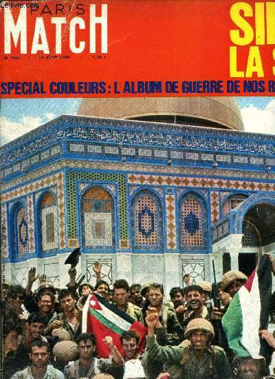 PARIS MATCH N 950 - Le match de la vie, si vous acceptez la mditation dit Dayan, vous sera a nouveau pris au pige, Vaincus par la soif, les fantomes du Sina, Y a-t-il toujours un risque de guerre mondiale ? par Raymond Cartier, Comment Isral a vaincu