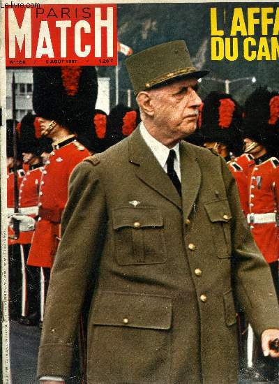 PARIS MATCH N 956 - De Gaulle dans la tempte : messieurs, le Canada franais va vivre de belles heures, Dans le DC 8 du retour, le gnral explique a Couve, Citroen + NSU = une nouvelle traction avant qui sera du 180 a l'heure, En France, les hommes