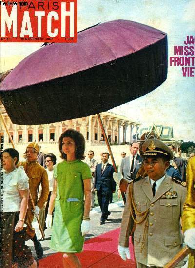 PARIS MATCH N 971 - Un noir maire de Cleveland, La France quitte Mers El Kbir, Yvette Dominici divorce, L'vasion de Claude Tenne, Le franciscain de Bourges, La course aux 22 000 virages, Les anglais contre l'alcootest, Hugues de l'Estoile : la TV