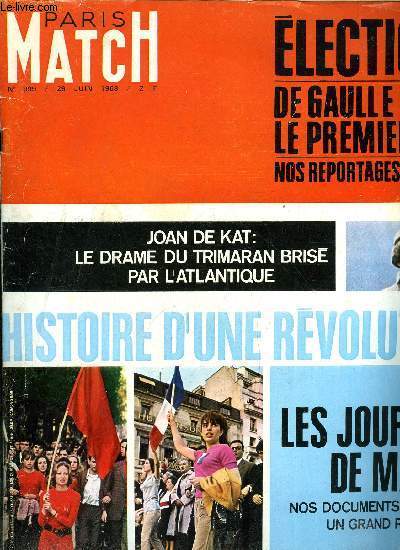 PARIS MATCH N 999 - Dans une France qui se remet au travail et aux urnes, il ne manquait plus que Citroen et Salan, Raymond Cartier : comment la France peut s'en sortir, Salan : premires heures de libert, Tessa et Samson : entre le ciel et l'eau