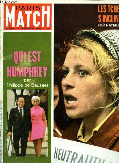 PARIS MATCH N 1009 - A quoi sert l'O.N.U. ?, Luigi Longo dfinit les limites de sa rbellion, L'exprience de la bombe H minute par minute, Trois hommes veulent arracher aux requins les trsors de l'Andrea doria, Biafra : le carnet de route