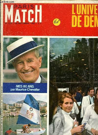 PARIS MATCH N 1012 - Prague sous la loi de l'Empire, La colre de de Gaulle au secourd d'Edgar Faure, Les experts et la Caravelle d'Ajaccio, Le Mans avant ses 24 heures d'automne, Le Franc va mieux, Sept ans aprs un psychologue rvle le portrait